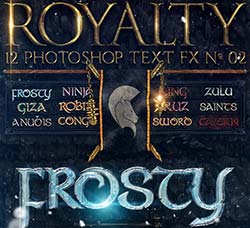 PS图层样式－皇室贵族风格：Royalty Photoshop Text FX Vol 02
